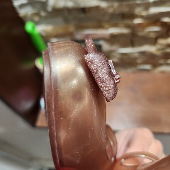 Mini Melissa Dora Disney Princess Mary Jane in Rose Gold size 10 - Picture 6 of 7